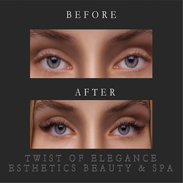 image of esthetician giving a lash lift